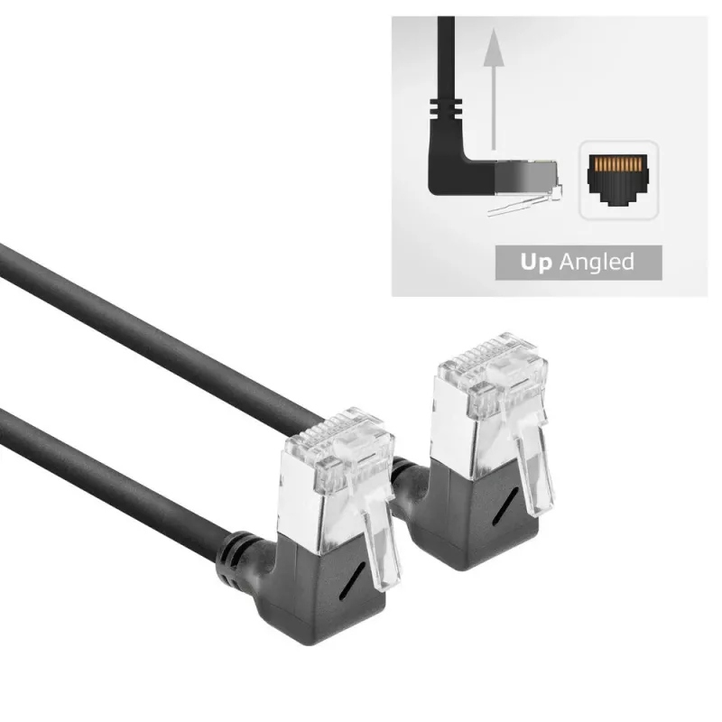 Cabo de rede ACT DA6901 Cat6a U/FTP (STP) 1 m RJ-45 macho para RJ-45 macho preto
