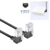 Cabo de rede ACT DA6905 Cat6a U/FTP (STP) preto, 5 m, RJ-45 macho para RJ-45 macho, contactos dourados