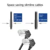 Cabo de rede ACT DA6905 Cat6a U/FTP (STP) preto, 5 m, RJ-45 macho para RJ-45 macho, contactos dourados