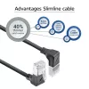 Cabo de rede ACT DA7952 Cat6a U/FTP (STP) preto 0,25 m com fichas RJ-45, contactos dourados