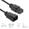 Cabo de alimentação ACT C20–C21 IEC60320 preto 1,5 m, 16 A, 250 V