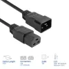 Cabo de alimentação ACT C20–C21 IEC60320 preto 2,5 m, 16 A, 250 V