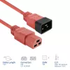Cabo de alimentação ACT C20–C21 IEC60320 vermelho 1,5 m, 250 V 16 A