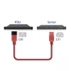 Cabo de alimentação ACT C20–C21 IEC60320 vermelho 2,5 m, 16 A 250 V