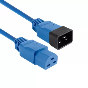 Cabo de alimentação ACT C20–C21 IEC60320 azul 16A 250V 2,5m
