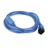 Cabo de alimentação ACT C20–C21 IEC60320 azul 3 m, 250 V 16 A