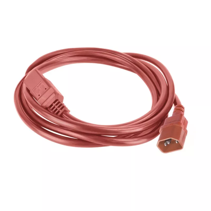 Cabo de alimentação ACT C14 para C21 IEC60320 vermelho 2,5 m, 250 V 10 A