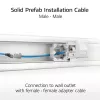 Cabo de instalação pré-montado rígido ACT azul 80 metros S/FTP CAT6A B2ca PoE++ 100W, ficha RJ45 macho – macho