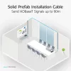 Cabo de instalação pré-montado rígido ACT azul 80 metros S/FTP CAT6A B2ca PoE++ 100W, ficha RJ45 macho – macho