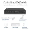 Comutador KVM ACT 2 portas USB-C/HDMI 4K@60Hz AC7922 com teclado/rato USB, vídeo HDMI, 100W PD