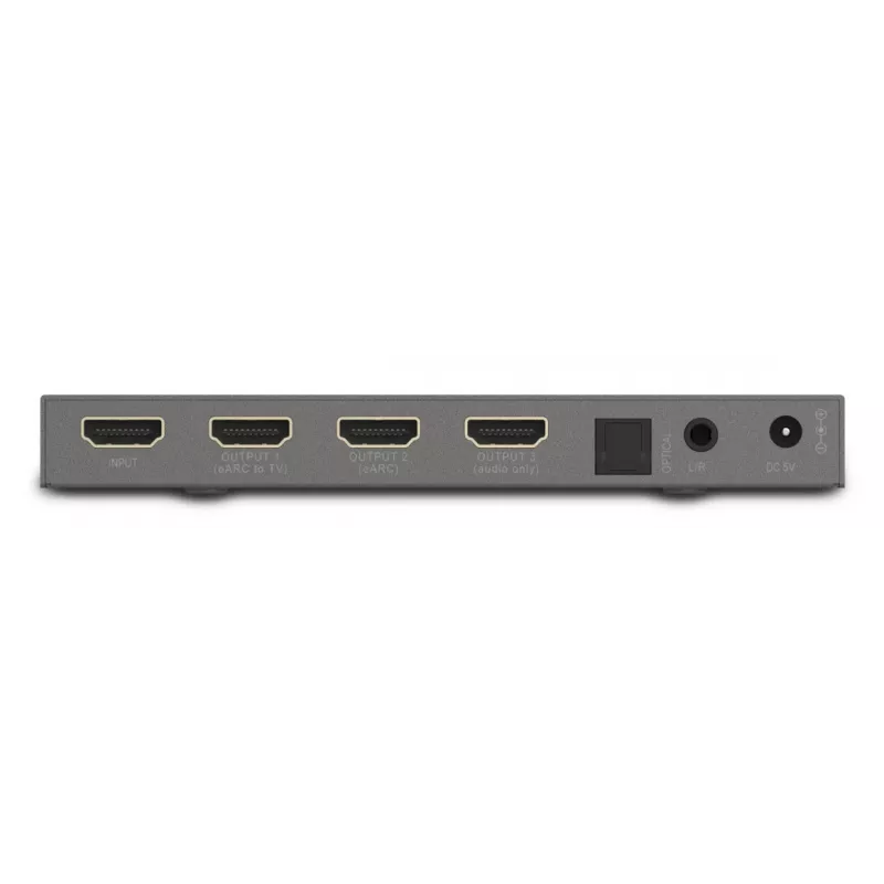 Conversor de sinal de vídeo Marmitek 25008496 — entrada HDMI para saída HDMI/TOSLINK/3,5 mm, até 7680×4320, áudio 7.1