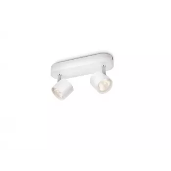 Projetor de teto/parede Philips Dimmable LED Star 2x 11,5W, Branco quente, 2700K, 10000 lm, IP20