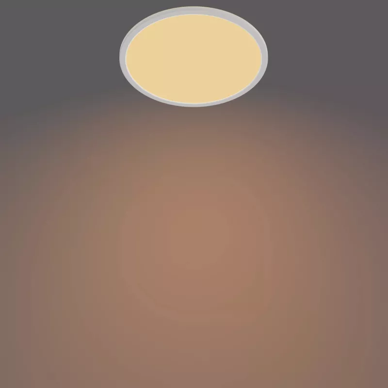 Luminária de teto Philips Functional Super fina 18 W LED, redonda, branca, lâmpada não substituível, 220–240 V
