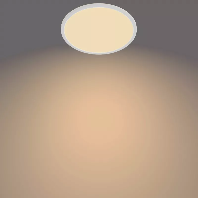 Luminária de teto Philips Functional Super fina 18 W LED, redonda, branca, lâmpada não substituível, 220–240 V