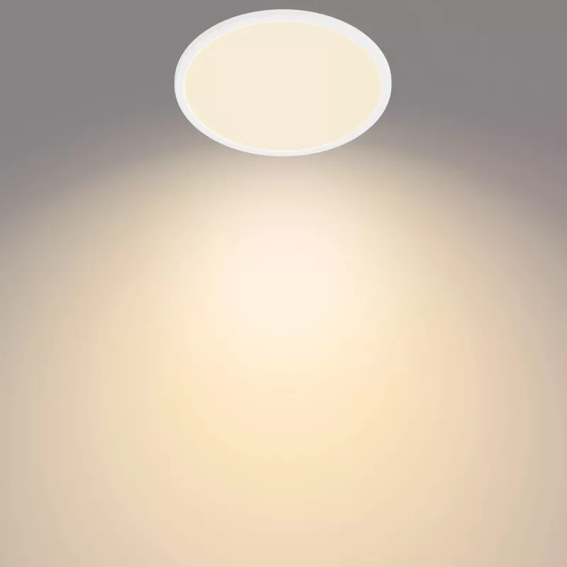 Luminária de teto Philips Functional Super fina 18 W LED, redonda, branca, lâmpada não substituível, 220–240 V