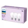Philips lâmpada filamento mate 60W A60 E27 pack de 3, 7 W, 60 W, E27, 806 lm, 15000 h, branco quente