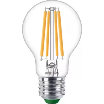 Philips lâmpada filamento transparente 60W A60 E27, 4 W, 60 W, E27, 840 lm, 50000 h, branco quente