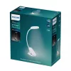 Candeeiro de secretária com mola Philips Functional Forys, branco, plástico, quarto, sala, escritório, contemporâneo, IP20, III