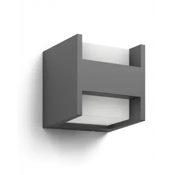 Aplique de parede exterior Signify Philips Arbour 3,8 W LED antracite