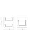 Aplique de parede exterior Signify Philips Arbour 3,8 W LED antracite