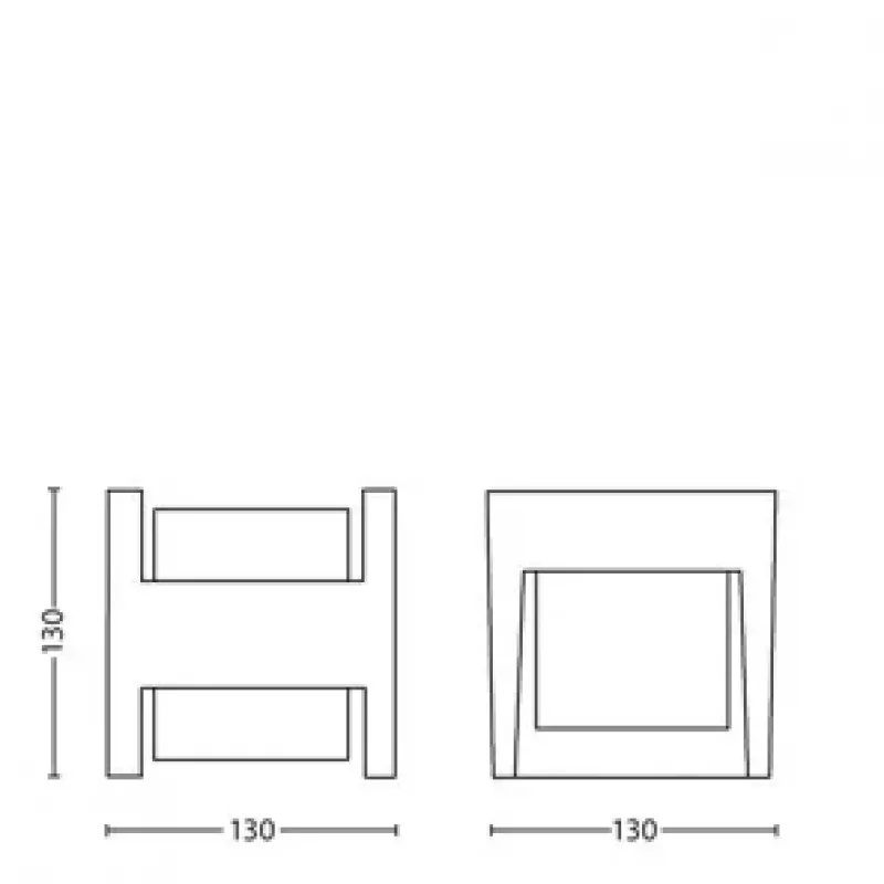 Aplique de parede exterior Signify Philips Arbour 3,8 W LED antracite