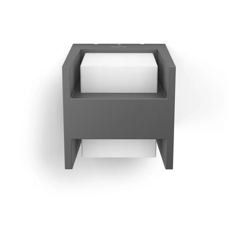 Aplique de parede exterior Signify Philips Arbour 3,8 W LED antracite