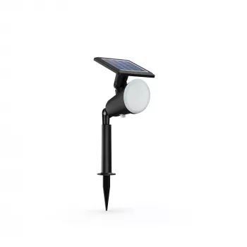 Focos de chão/estaca Philips Jivix 1,4 W, luminária exterior de chão/postes, preto, plástico, IP44, terraço, jardim, III