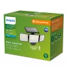 Iluminação de segurança Philips Securit 8,7 W LED solar 5000 K, pilha 4 V, caixa em plástico preto