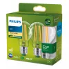 Philips lâmpada filamento transparente 60W A60 E27 x2, 4 W, 60 W, E27, 840 lm, 50000 h, branco quente