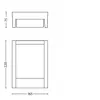 Aplique de parede exterior Signify Philips Arbour 3,8 W LED antracite, 220–240 V, 1 lâmpada