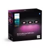Philips Hue White and Colour Ambience pack de três Xamento foco embutido