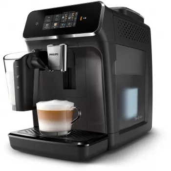 Máquina de café expresso Philips EP2334/10 – automática, de bancada, moinho cerâmico integrado, depósito de leite, filtro AquaClean, ecrã tátil, preto