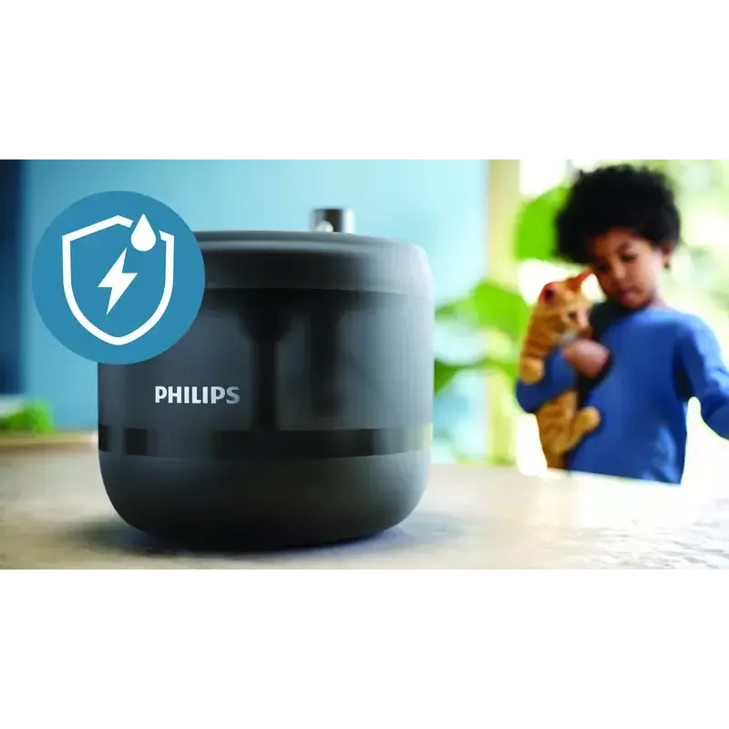 Fonte de água automática para animais Philips série 3000 PAW3210/02, 2,2 L, USB/AC, preto, plástico