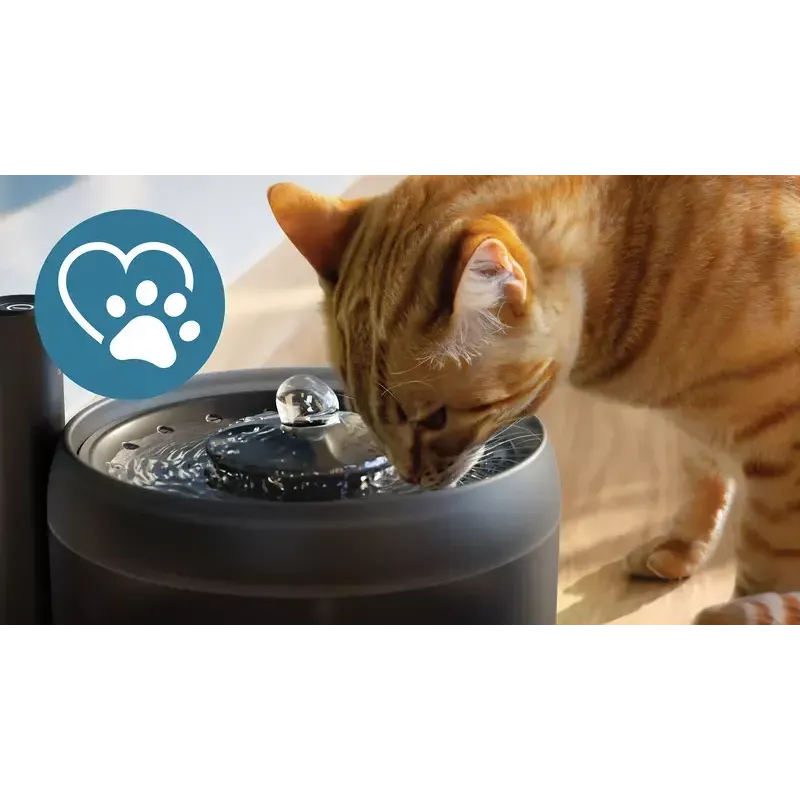 Fonte de água automática para animais Philips série 3000 PAW3210/02, 2,2 L, USB/AC, preto, plástico