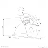 Suporte para tablet (mesa e parede) Neomounts DS15-629BL1 — com fecho, universal, até 3 kg, preto