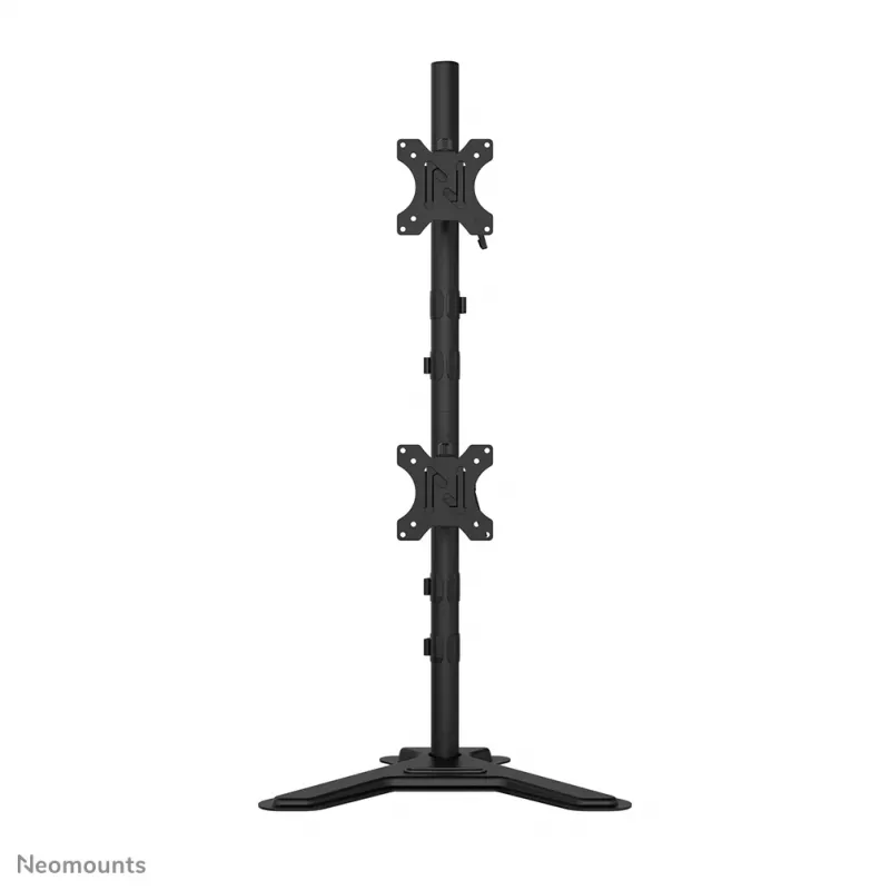 Suporte para dois monitores Neomounts DS45-600BL2V para 2 ecrãs de 10–32 polegadas, VESA 75x75–100x100, carga máx. 9 kg, autónomo, preto