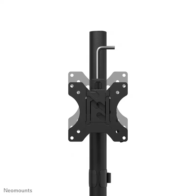 Suporte para dois monitores Neomounts DS45-600BL2V para 2 ecrãs de 10–32 polegadas, VESA 75x75–100x100, carga máx. 9 kg, autónomo, preto