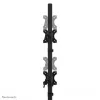 Suporte para dois monitores Neomounts DS45-600BL2V para 2 ecrãs de 10–32 polegadas, VESA 75x75–100x100, carga máx. 9 kg, autónomo, preto