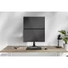 Suporte para dois monitores Neomounts DS45-600BL2V para 2 ecrãs de 10–32 polegadas, VESA 75x75–100x100, carga máx. 9 kg, autónomo, preto