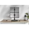 Suporte para dois monitores Neomounts DS45-600BL2V para 2 ecrãs de 10–32 polegadas, VESA 75x75–100x100, carga máx. 9 kg, autónomo, preto