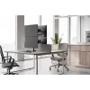 Suporte para dois monitores Neomounts DS45-600BL2V para 2 ecrãs de 10–32 polegadas, VESA 75x75–100x100, carga máx. 9 kg, autónomo, preto