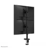 Braço para dois monitores Neomounts DS60-600BL2V de 10-32 polegadas, morsa/passagem de mesa, 9 kg, 25,4 cm (10 polegadas), 81,3 cm (32 polegadas), 100 x 100 mm, preto