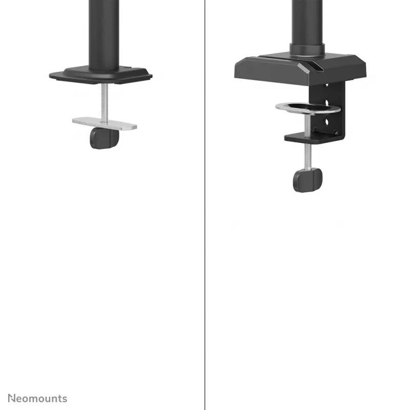 Braço para dois monitores Neomounts DS60-600BL2V de 10-32 polegadas, morsa/passagem de mesa, 9 kg, 25,4 cm (10 polegadas), 81,3 cm (32 polegadas), 100 x 100 mm, preto
