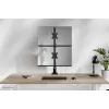 Braço para dois monitores Neomounts DS60-600BL2V de 10-32 polegadas, morsa/passagem de mesa, 9 kg, 25,4 cm (10 polegadas), 81,3 cm (32 polegadas), 100 x 100 mm, preto
