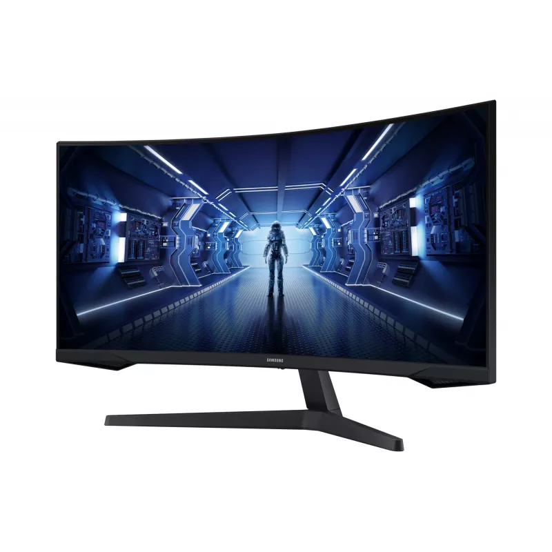 Monitor Samsung G55T 86,4 cm (34 polegadas) 3440 x 1440 píxeis UltraWide Quad HD LED preto