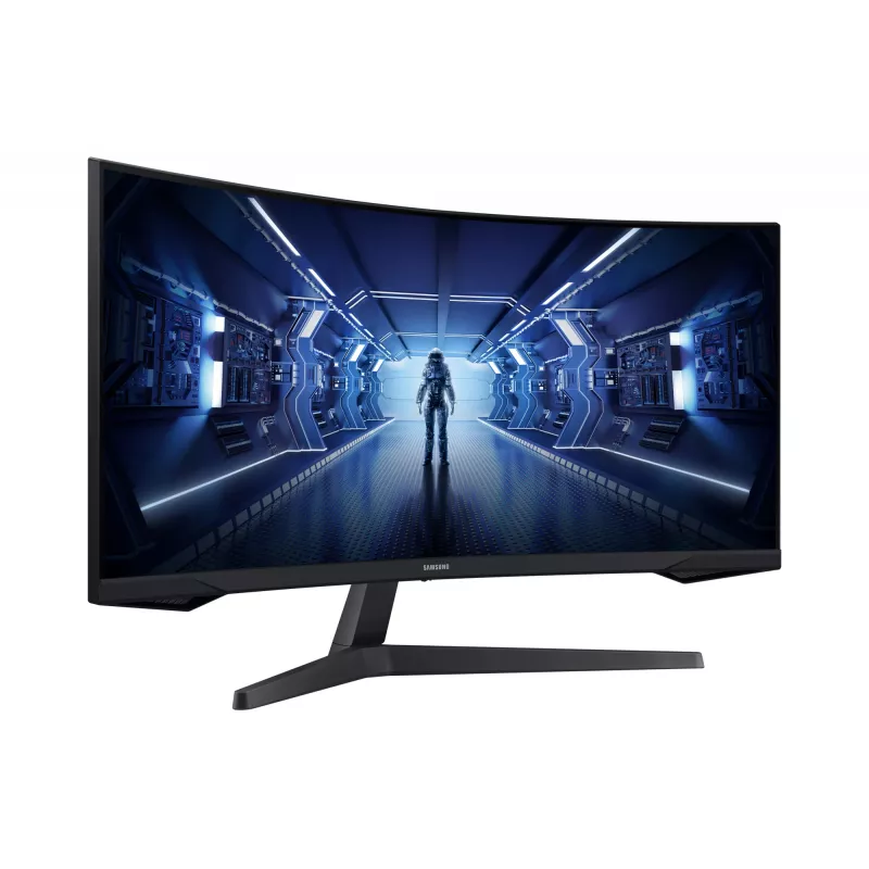 Monitor Samsung G55T 86,4 cm (34 polegadas) 3440 x 1440 píxeis UltraWide Quad HD LED preto