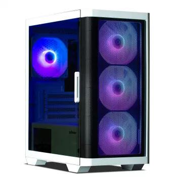 Zalman M4 WHITE caixa de computador Mini Tower preto, branco