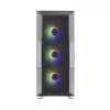Zalman I3 Neo ATX Mid Tower caixa de PC com frente em malha para refrigeração eficiente 3 ventoinhas pré-instaladas Midi Tower preto