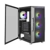 Zalman I3 Neo ATX Mid Tower caixa de PC com frente em malha para refrigeração eficiente 3 ventoinhas pré-instaladas Midi Tower preto
