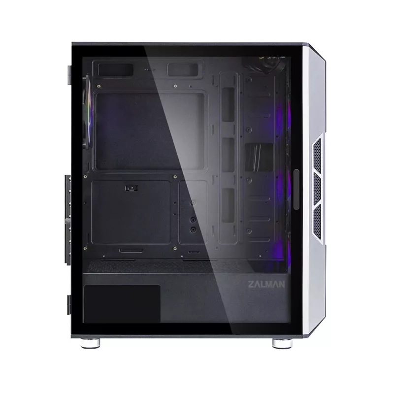 Zalman I3 Neo ATX Mid Tower caixa de PC com frente em malha para refrigeração eficiente 3 ventoinhas pré-instaladas Midi Tower preto